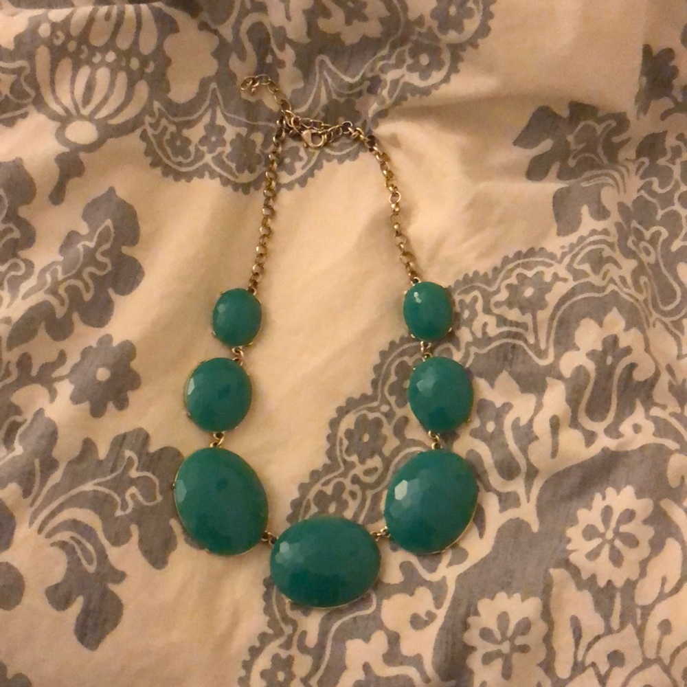 Blue & Gold Statement Necklace